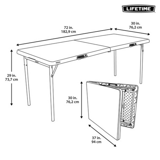 Folding Table - 6'